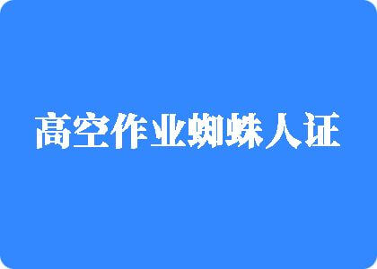 wwsao逼高空作业蜘蛛人证